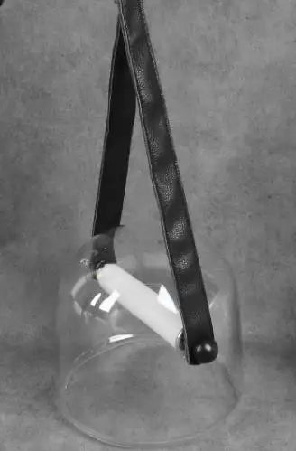 Afralia™ Nordic Glass Hanging Leather Pendant Light for Kitchen Living Room Bedroom Decor