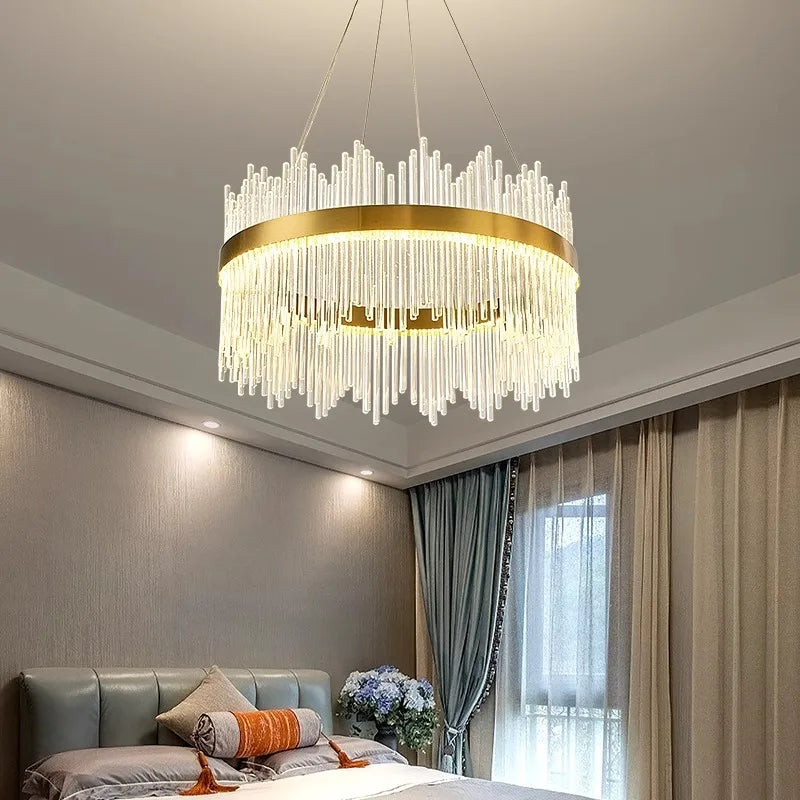 Afralia™ Modern LED Pendant Chandeliers for Living and Dining Room Lighting