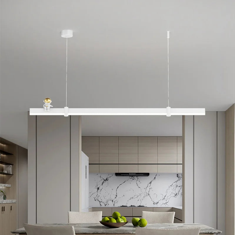 Afralia™ Nordic Minimalist LED Pendant Light for Home Decor in Black/White