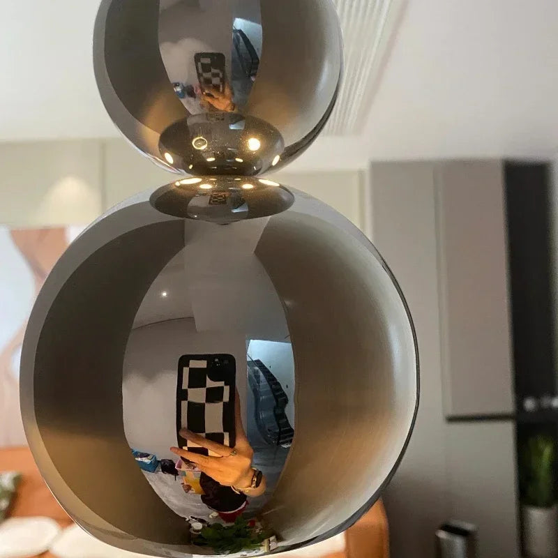 Afralia™ Nordic Modern Gourd Pendant Lamp for Bedroom, Living Room, Restaurant, and Bar