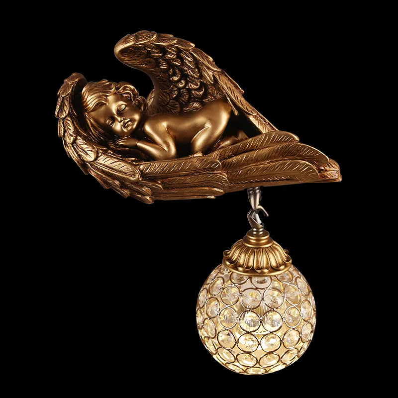 Afralia™ Little Angel Wall Lamp: Creative Bedroom Decor for Living Room & Children's Spaces