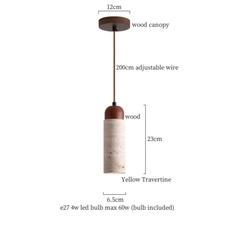 Afralia™ Cement LED Pendant Lights: Japanese Vintage Style for Bedroom, Living, Dining Room