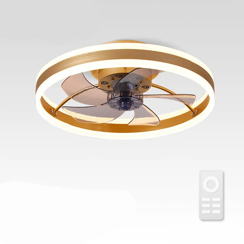 Afralia™ Wildcat Modern LED Ceiling Fan Light with Remote Control Timer, Quiet Living Room Fan