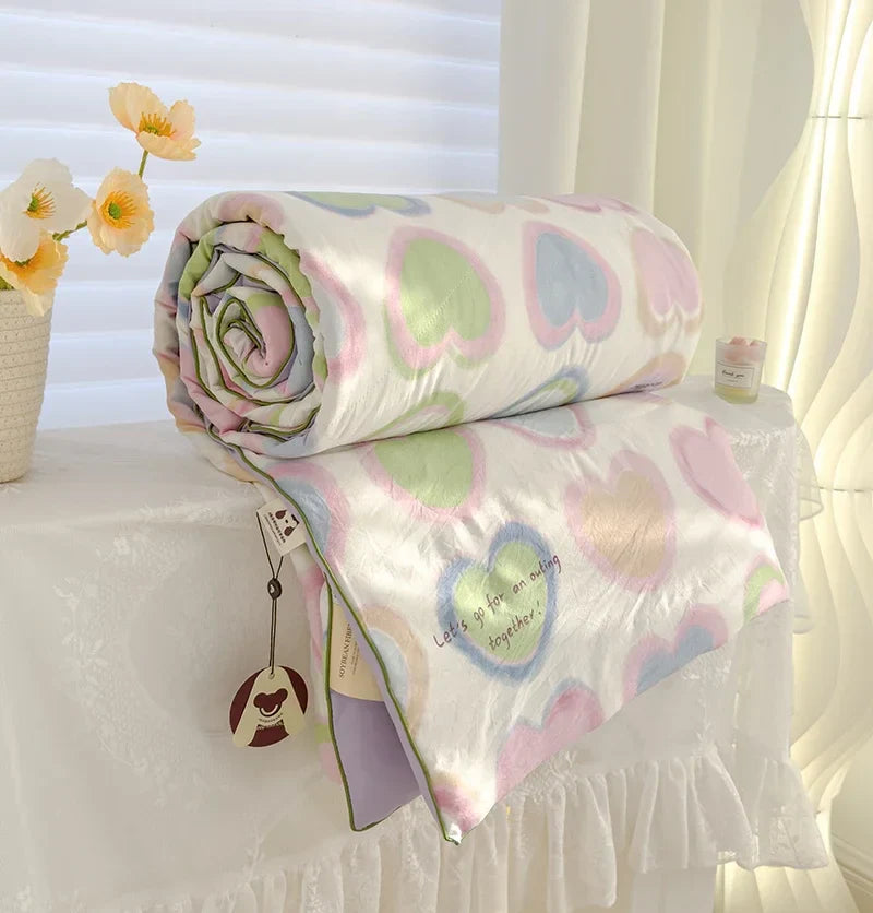 Afralia™ Breathable Double Gauze Queen Quilt with Soya Fibre Filling