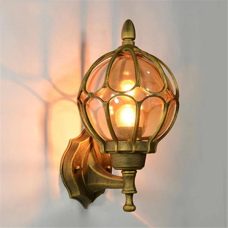 Afralia™ Outdoor Wall Lamp Retro Garden Lighting for Villa Balcony European Decor