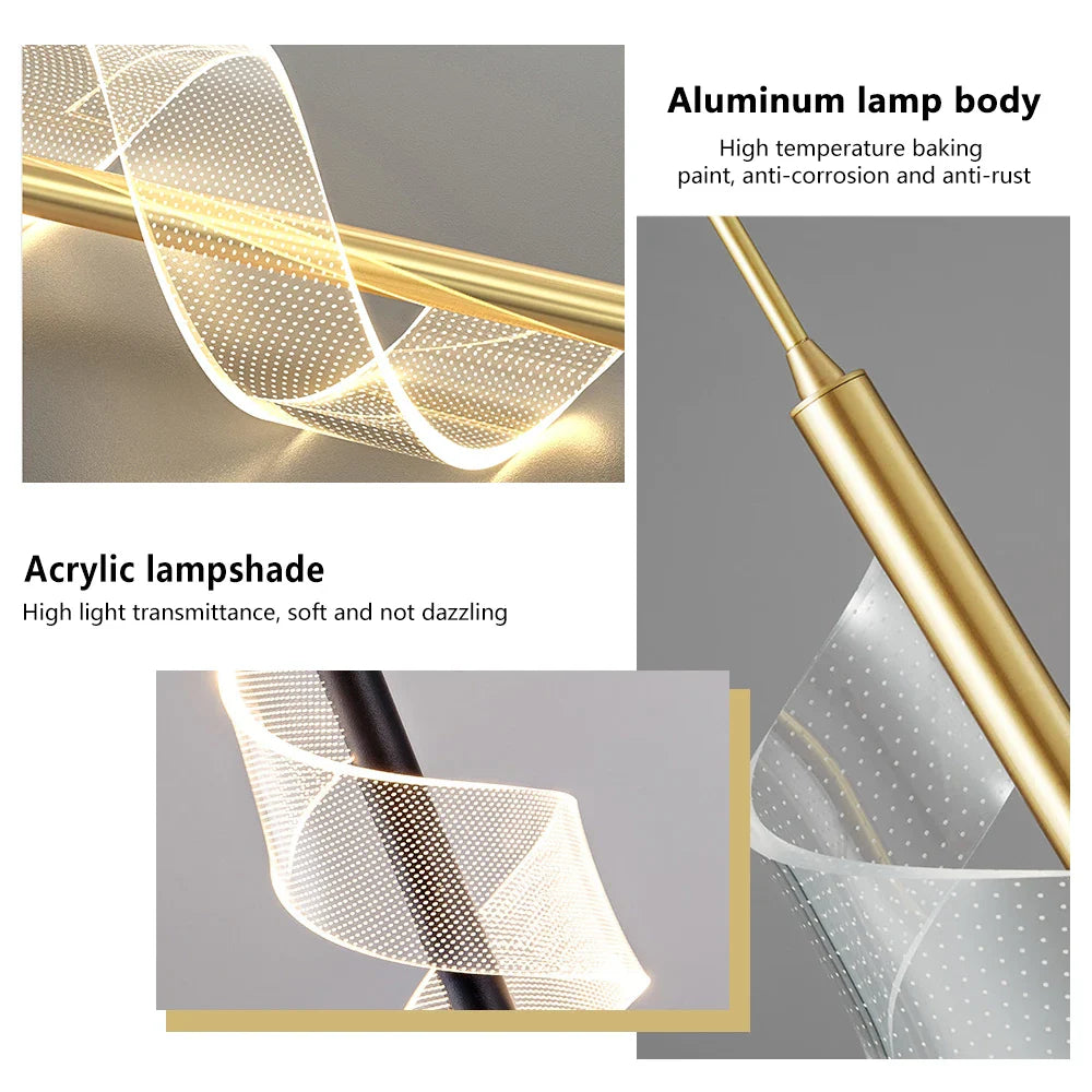 Afralia™ Nordic LED Pendant Lights Indoor Lighting Modern Decor Hanging Lamp