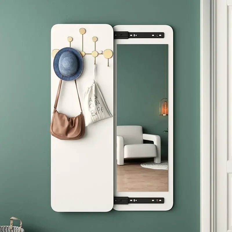 Afralia™ Sliding Full-Length Dressing Mirror - Wall-mounted Multifunctional Entrance Mirror