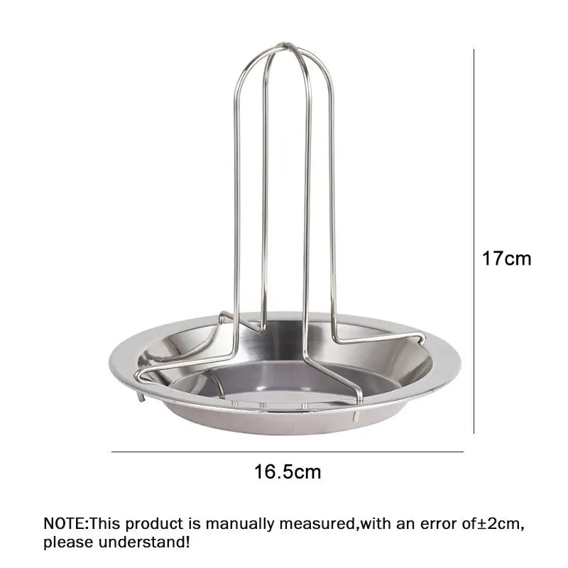 Afralia™ Chicken Roaster Rack & Bowl Set - Stainless Steel BBQ Grill Stand for Oven