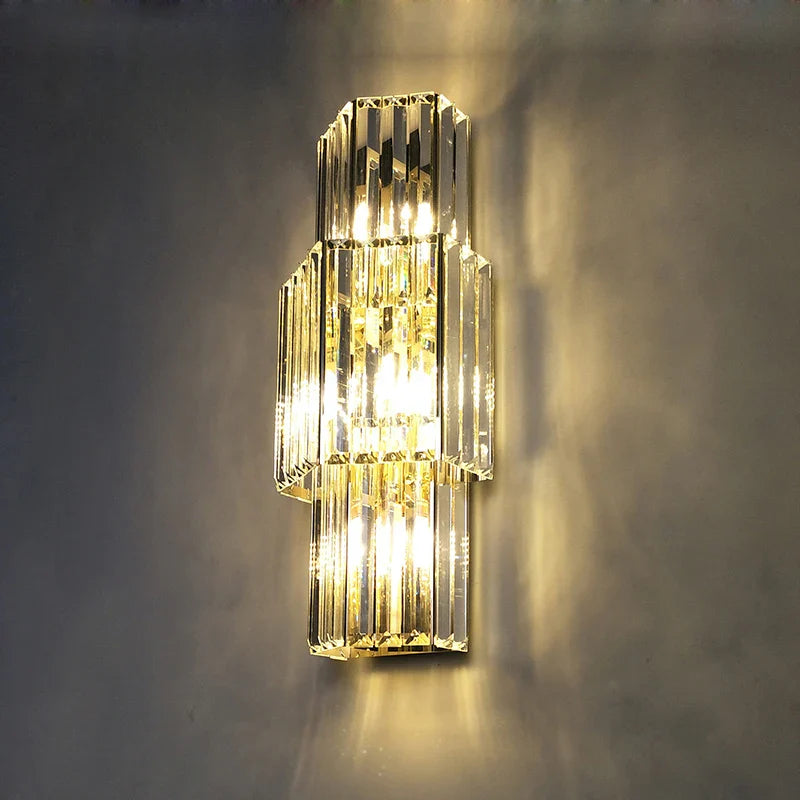 Afralia™ Crystal LED Wall Sconce Light for Bedroom and Corridor