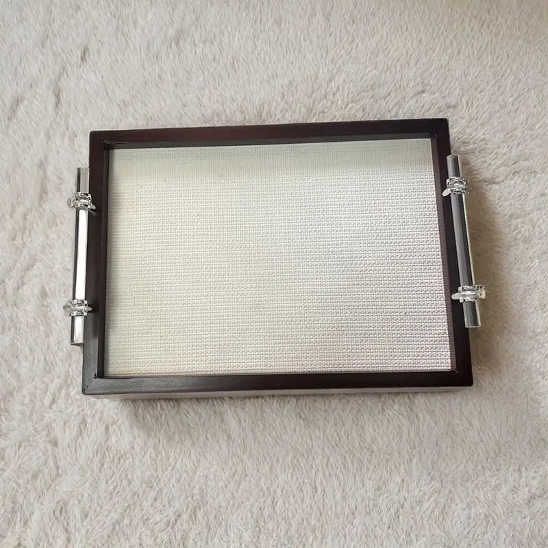 Afralia™ Wabi Sabi Wood Tray: Retro Style Tea & Jewelry Display Storage Tray