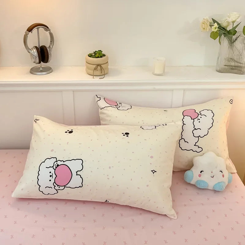 Afralia™ Spring Cotton Printed Duvet Set: Soft, Breathable, Cute Design, Various Sizes