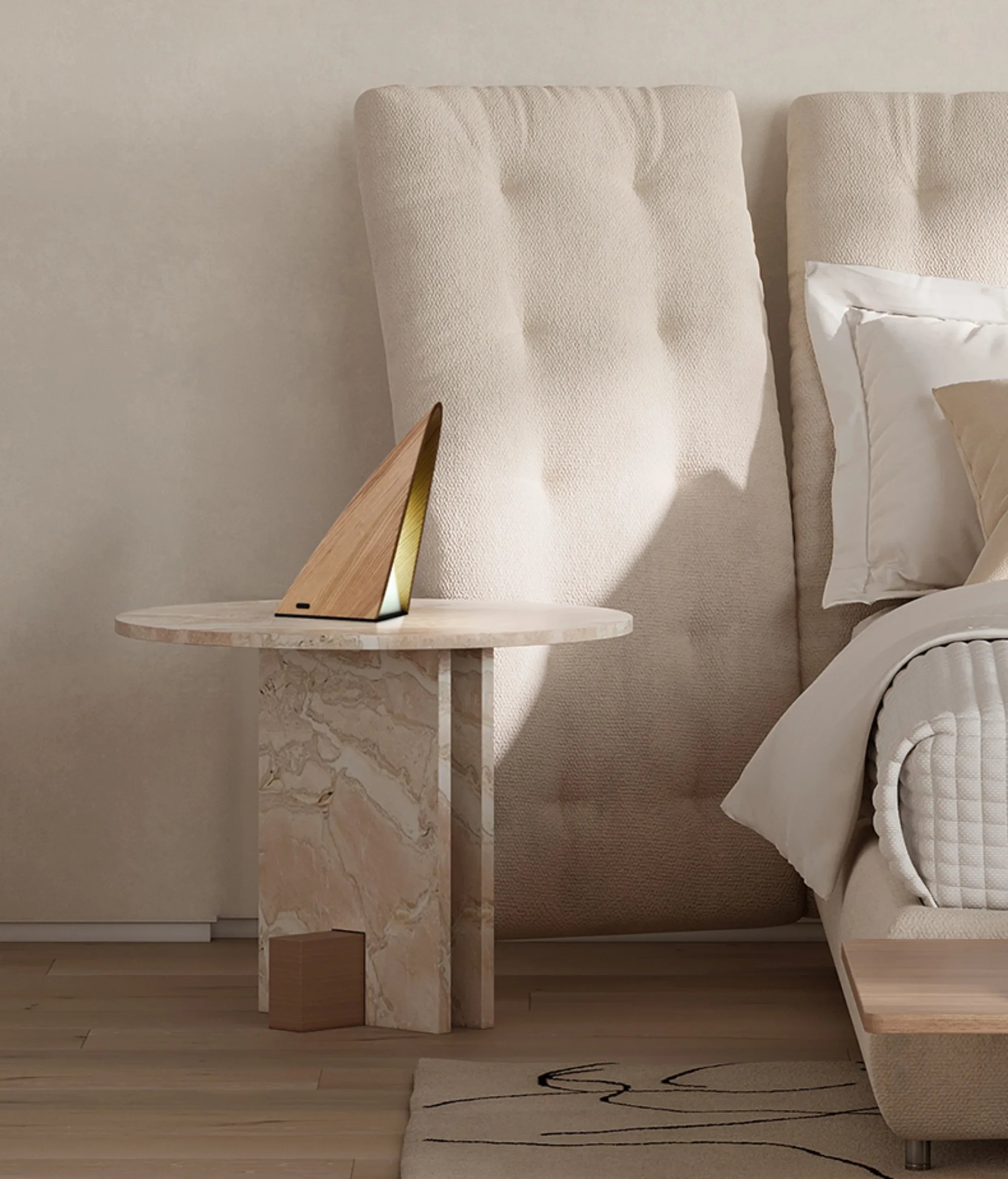 Afralia™ Solid Wood Bedside Night Light USB, Modern Minimalist Bedroom Lamp