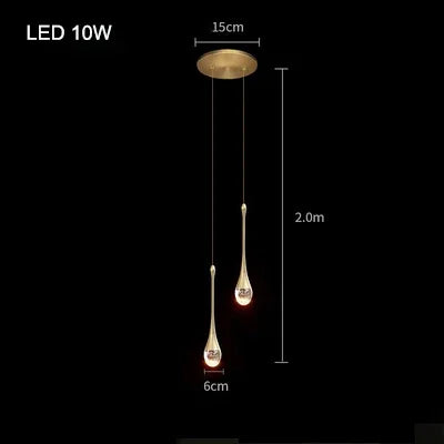 Afralia™ Bubble Crystal Chandelier Hanging Lamp: Modern LED Pendant Lights for Home Decor