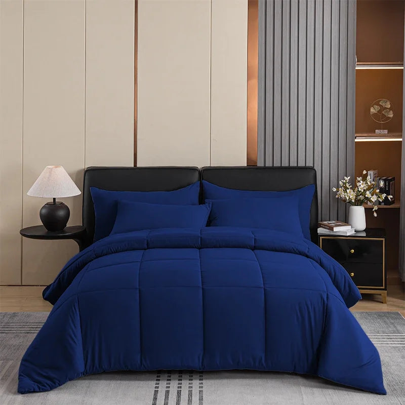 Afralia™ Queen Size Four Seasons Duvet Core: Soft, Breathable, Durable Quilted Blanket