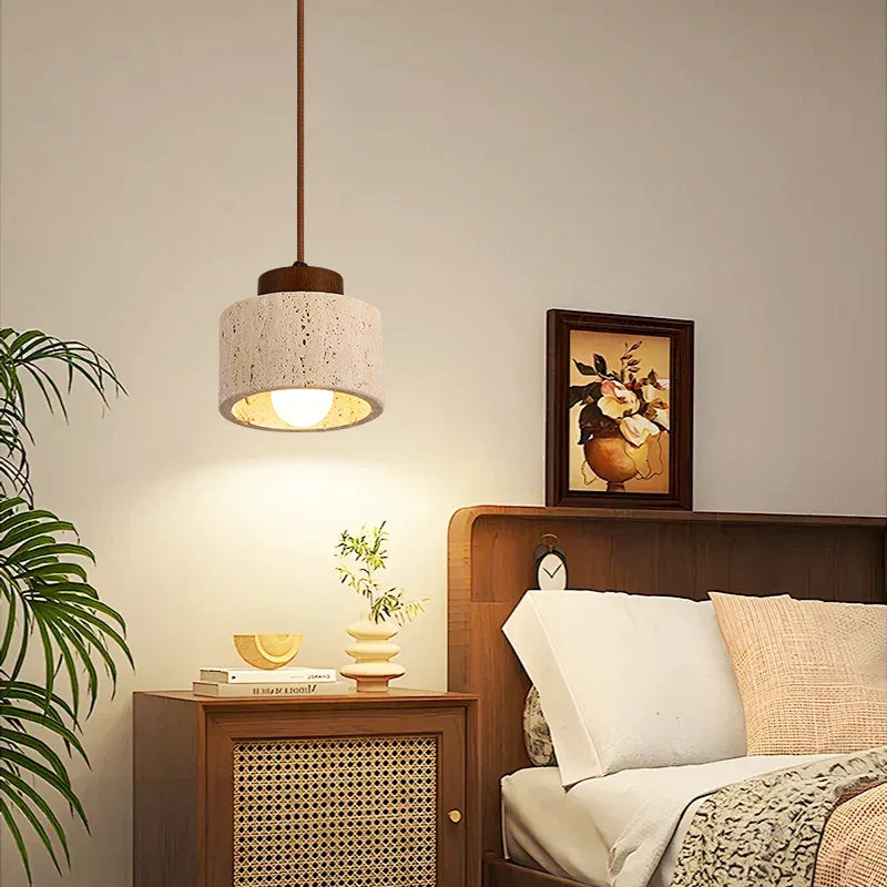Afralia™ Japanese Vintage LED Pendant Light for Dining Living Room Decor