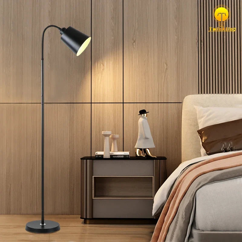 Afralia™ Nordic LED Floor Lamp for Home Decor and Lighting in Bedroom Living Room
