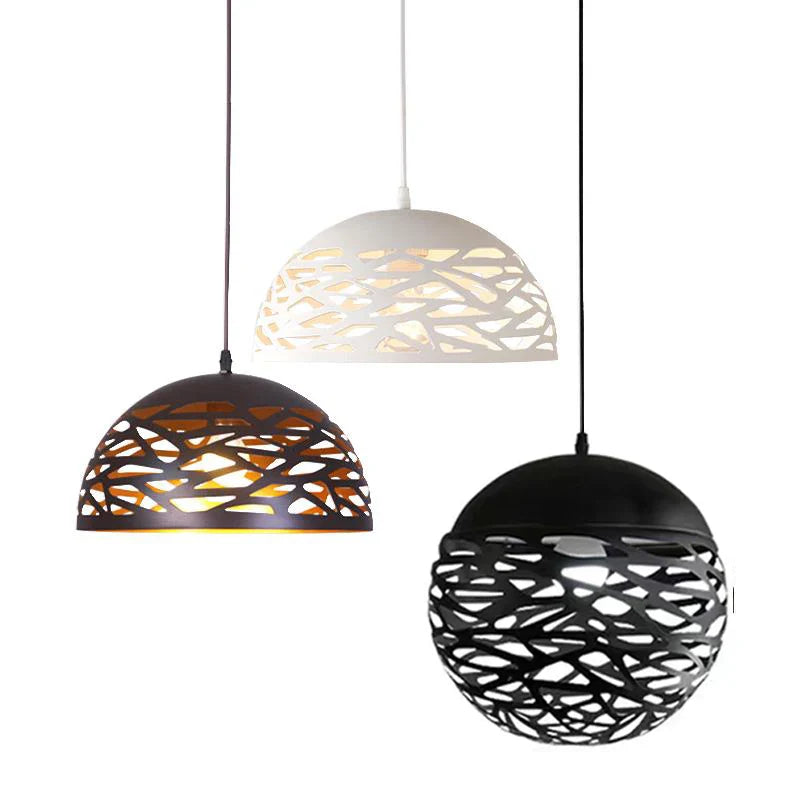 Afralia™ Modern LED Metal Pendant Light for Dining Living Room Bedroom Shop Bar