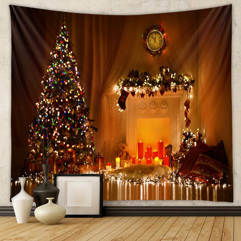 Afralia™ Christmas Tree Tapestry Wall Hanging for Festive Home Decor