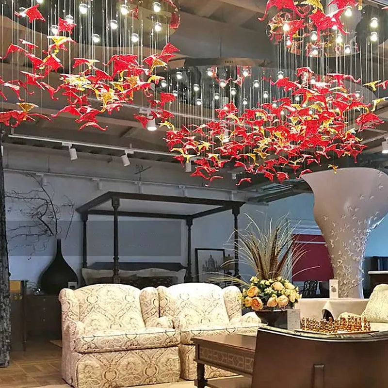 Afralia™ Luxury LED Chandelier for Staircase & Hotel Lobby Lighting