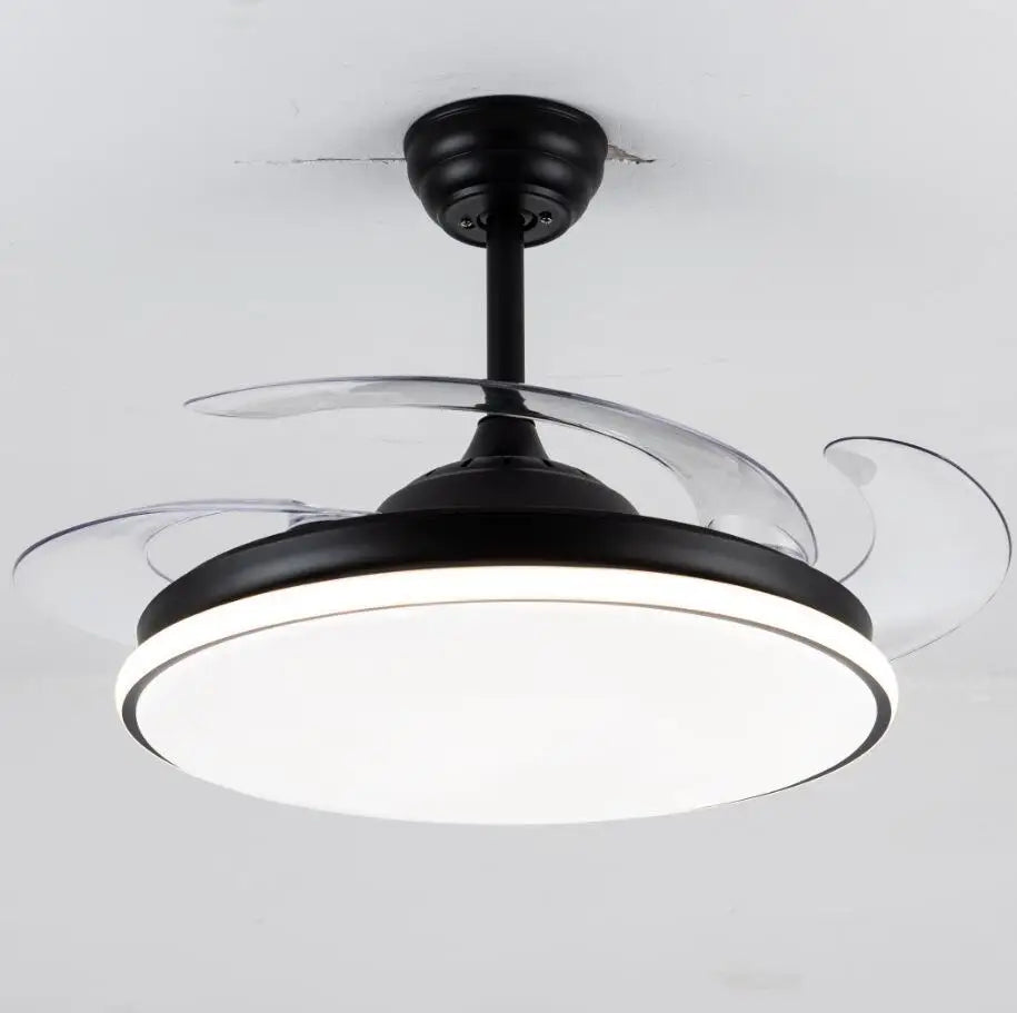 Afralia™ 3 Color LED Ceiling Fans with Remote Control, DC Motor, 36-48 Inch