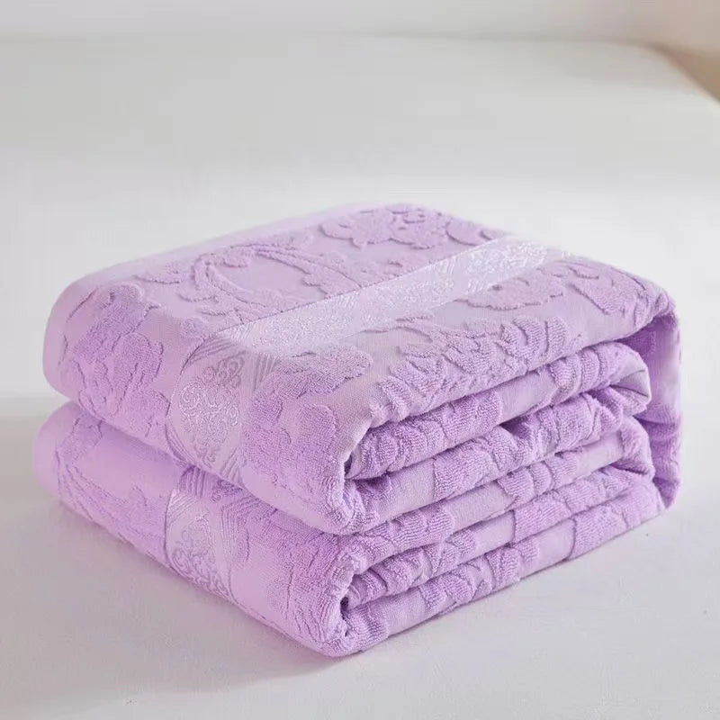 Afralia™ Cotton Jacquard Towel Blanket for Adult Summer Air Conditioning, Sofa Cover