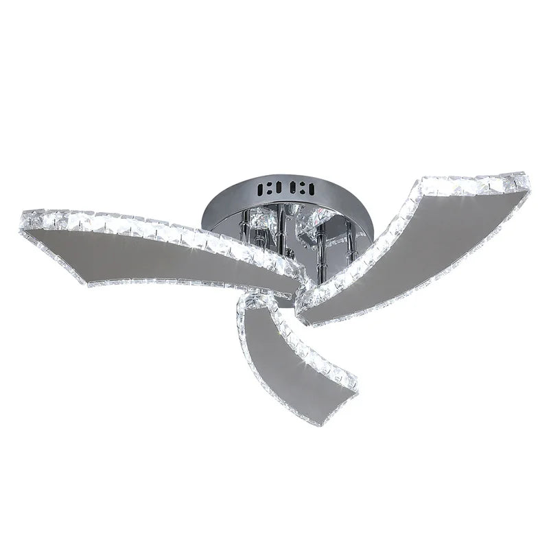 Afralia™ Modern K9 Crystal LED Chandeliers - Kitchen Home Decor Ceiling Lamps Fixtures