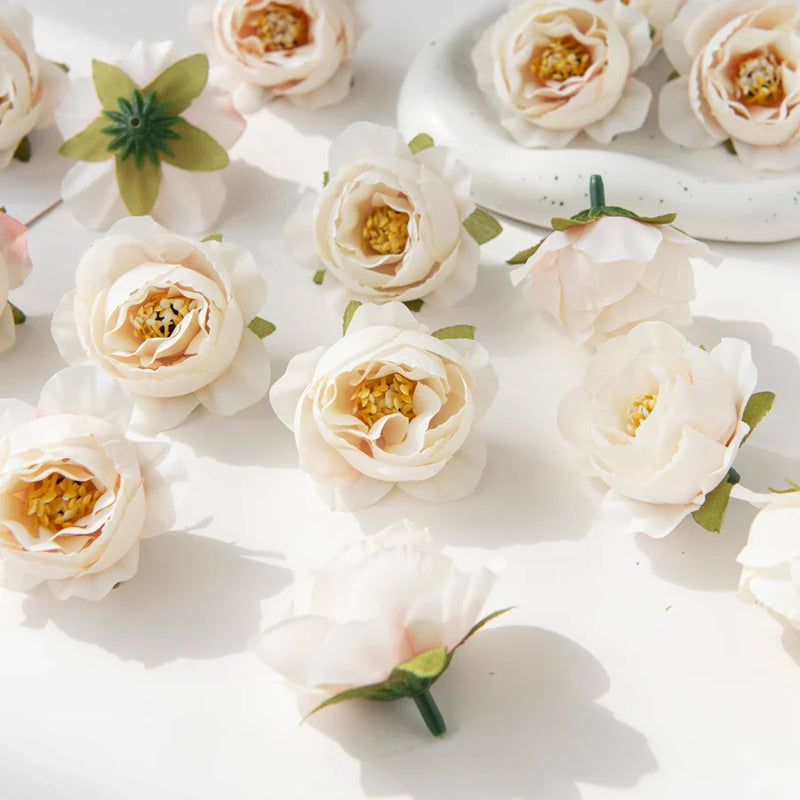 Afralia™ Silk Rose Artificial Flowers for Scrapbook Wedding Home Decor