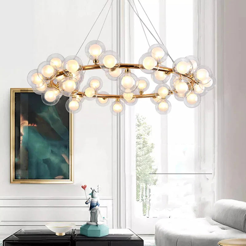 Afralia™ Modern LED Pendant Light Chandeliers for Living Room Dining Room Home Decor