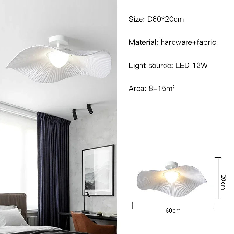 Afralia™ White Dome Pendant Light: Modern Minimalist Fabric for Bedroom, Dining Room, Living Room