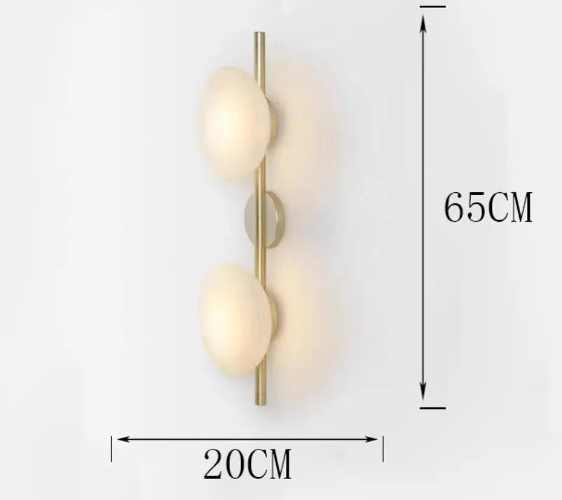 Afralia™ LED Glass Wall Sconce for Living Room Background Lighting