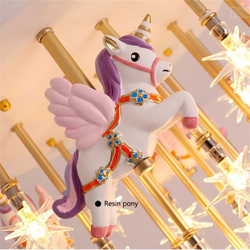 Afralia™ Star Anime Animal Ceiling Light for Kids Room Decor