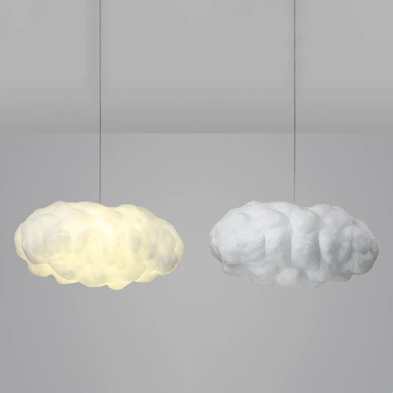 Afralia™ White Cloud LED Pendant Light for Home, Restaurant, Hotel - Nordic Style