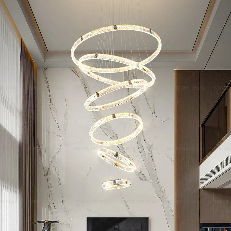 Afralia™ Crystal Chandelier: Elegant Post-Modern Lighting for Living Room & Restaurant