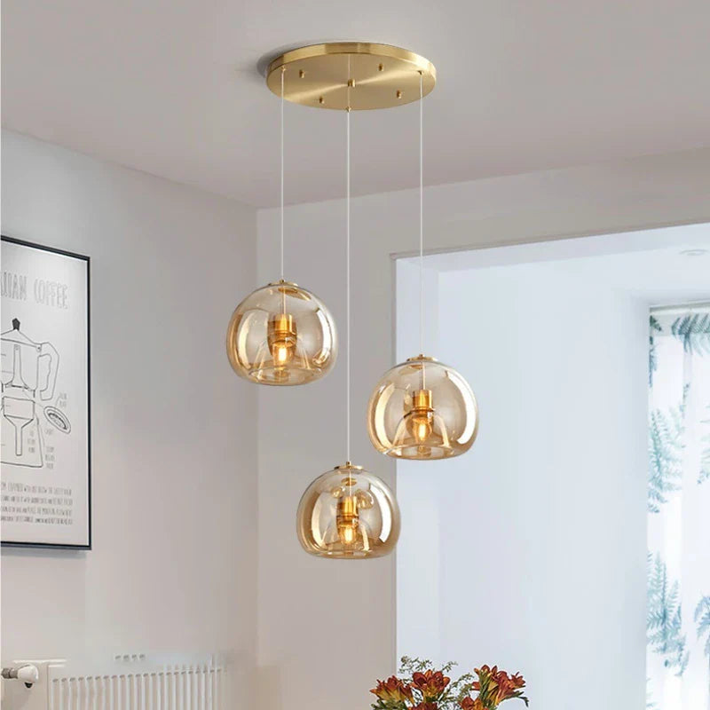 Afralia™ Minimalist Nordic Chandelier Pendant Lights for Restaurant, Coffee Shop, Kitchen, Bar, Bedroom