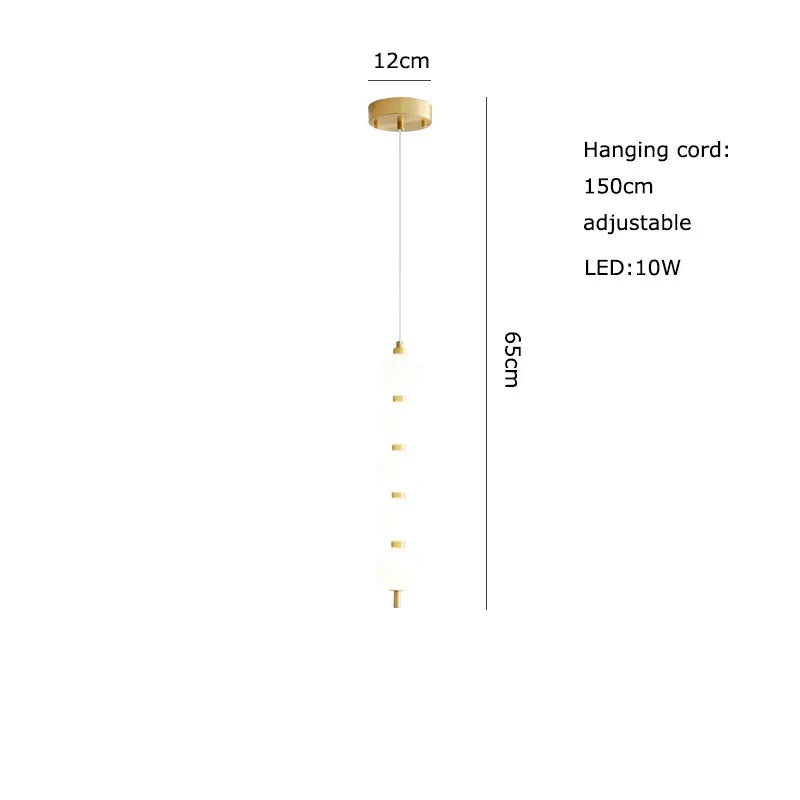 Afralia™ Art Deco LED Glass Pingpong Pendant Light in Gold Chrome Black.
