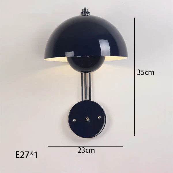 Afralia™ Luxury LED Mushroom Wall Light Fixture for Designer Home Decor