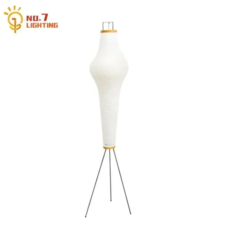 Afralia™ Noguchi Style Rice Paper LED Floor Lamp for Modern Decor