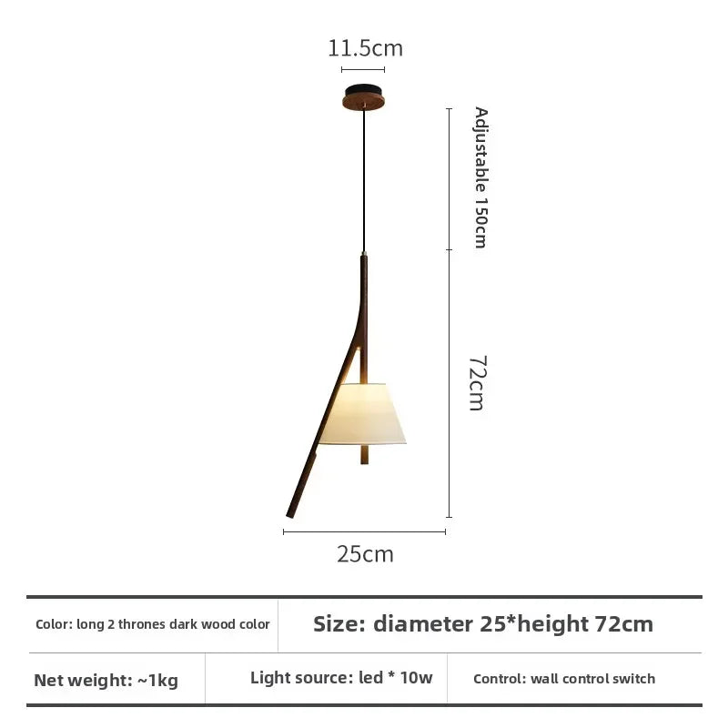 Afralia™ Wooden Chinese Chandelier for Tea Room, Study, and Restaurant Decor Lighting