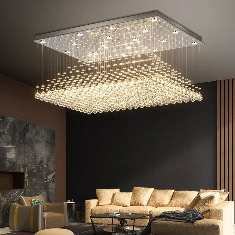 Afralia™ Crystal Chandelier | Dining Room Pendant Light | Indoor Ceiling Fixture