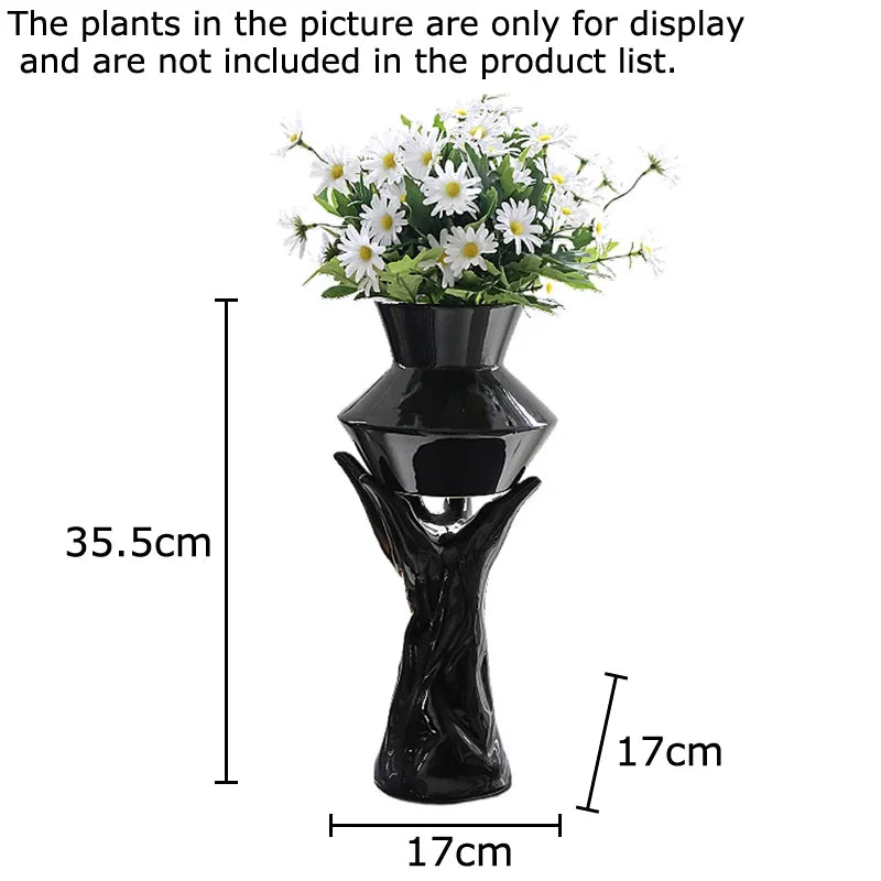 Afralia™ Floral Vase Desk Decoration Artificial Flowers Room Decor