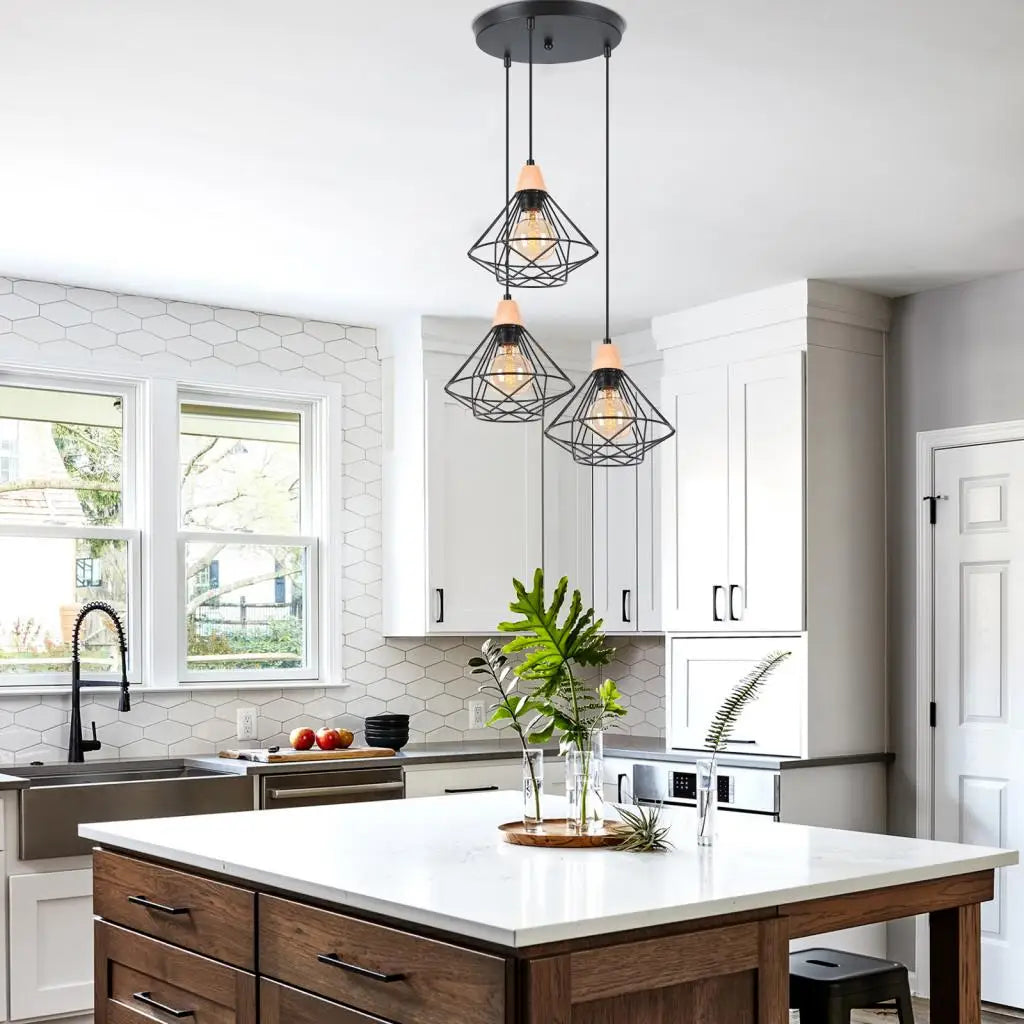 Afralia™ Industrial Wood Ceiling Chandelier for Bedroom Cafe Bar Restaurant Decor