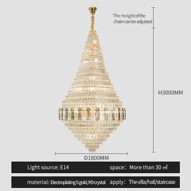 Afralia™ Hollow Chandelier: Luxury Spiral Staircase & Living Room Light for Hotel Lobby