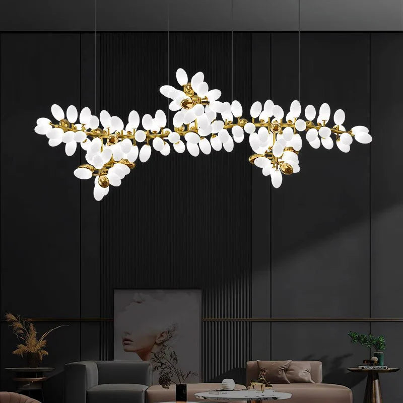 Afralia™ Modern Indoor Pendant Chandelier LED Ceiling Light Dining Room Lamp