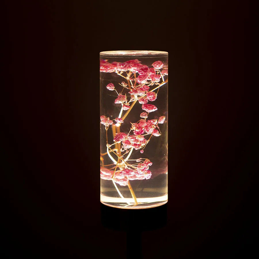 Afralia™ Eternal Flower Acrylic Desk Lamp LED Nightlight Bedroom Bedlight Decoration