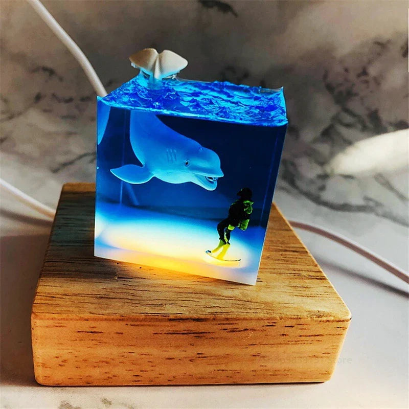 Afralia™ Ocean Whale Humpback Night Light - Creative Home Decor LED Lamp