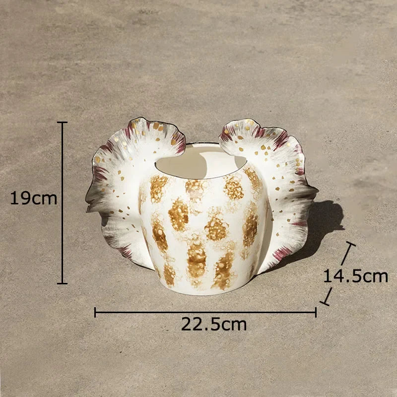 Afralia™ Butterfly Wings Vase: Artificial Flowers Desk Decor for Aesthetic Room Flowers