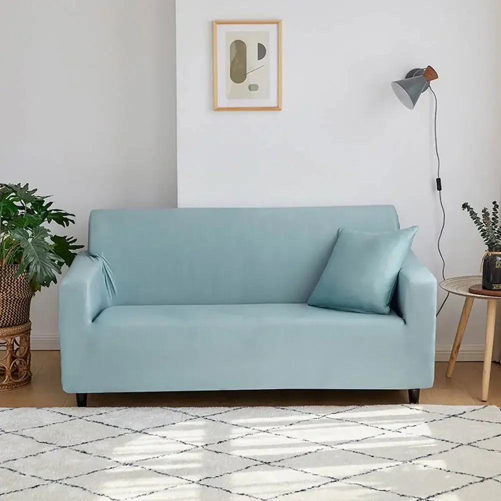 Afralia™ Solid Sofa Cover Slipcover Stretch for Chair, Loveseat, L-shaped Sectional