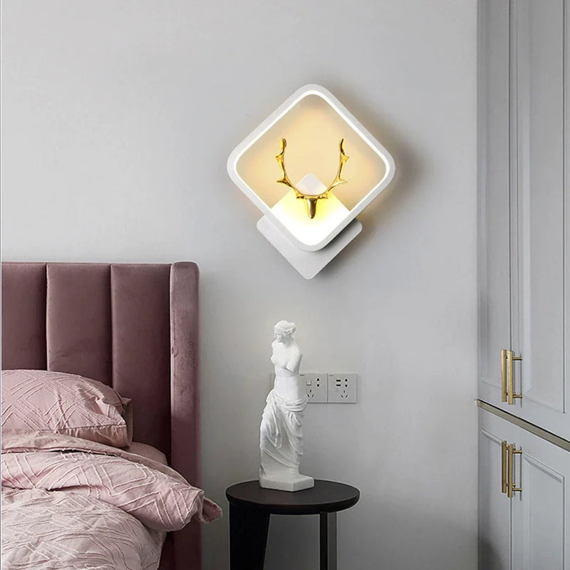 Afralia™ Nordic Acrylic LED Wall Sconce for Bedroom Restaurant Hallway