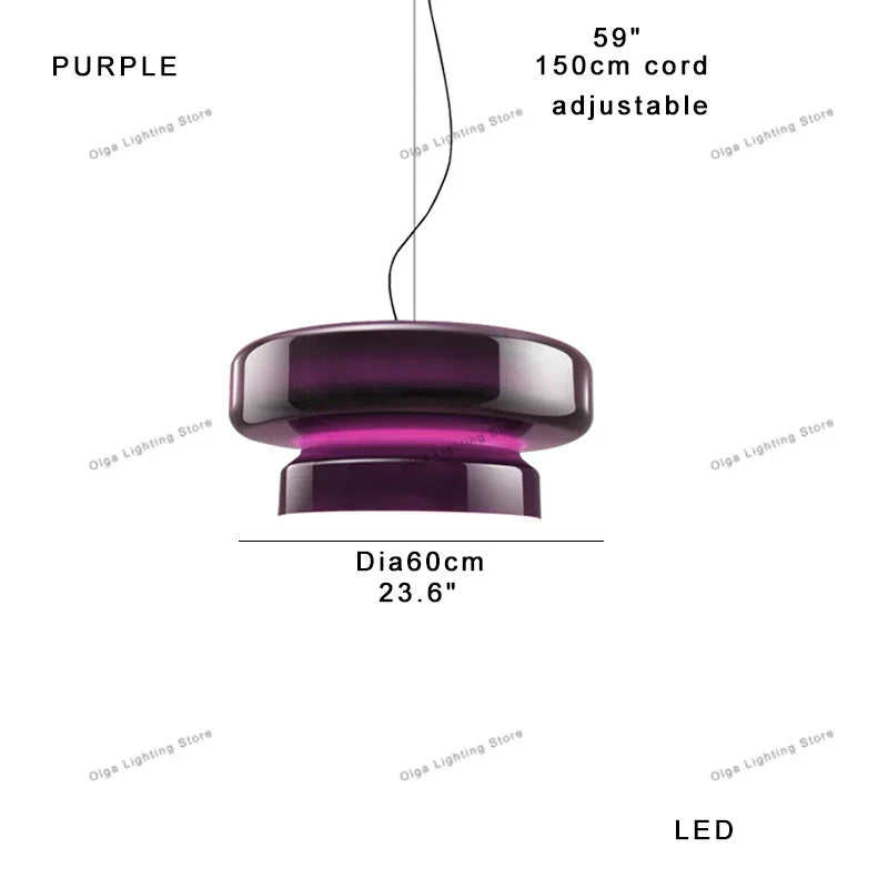 Afralia™ Amber Glass Ceiling Pendant Lights for Kitchen Island Dining Table Decoration