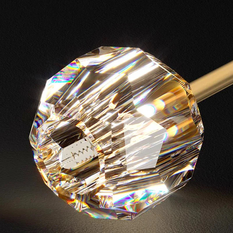 Afralia™ Nordic Crystal Luxury Chandelier Pendant Light for Kitchen Island & Living Room